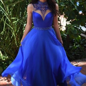 Sherri Hill Prom Dress #32144 Royal Blue Size 0